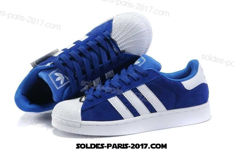 adidas superstar 2 blanc et bleu