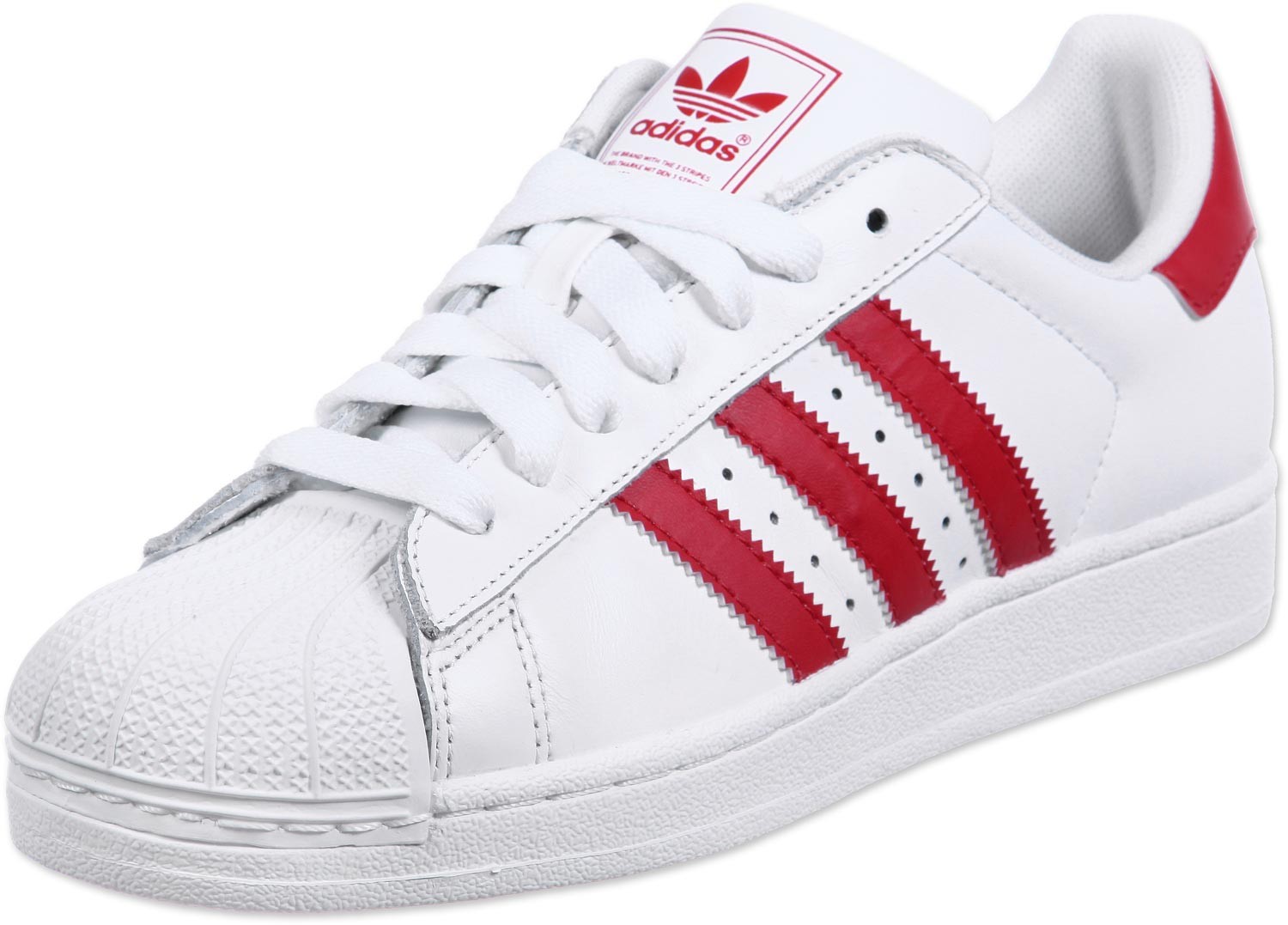 superstar adidas rouge et blanche
