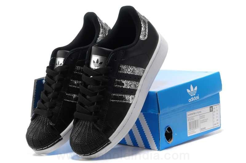 adidas superstar noir et or femme