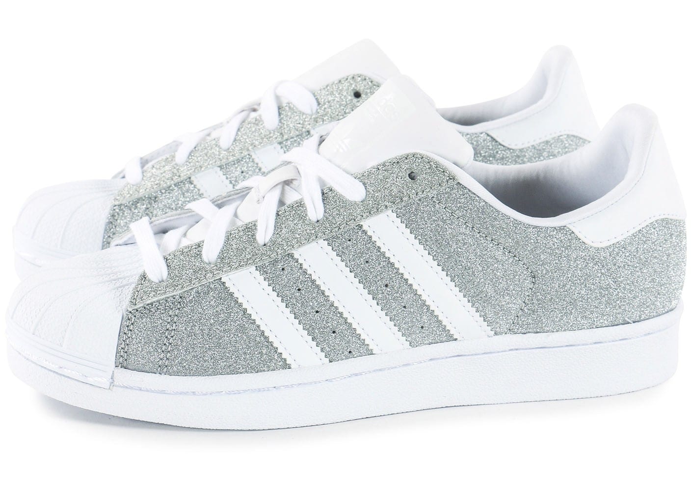 adidas superstar femme grise et blanche