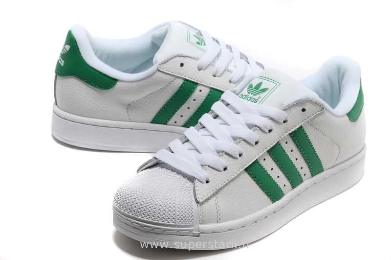 adidas superstar blanche verte