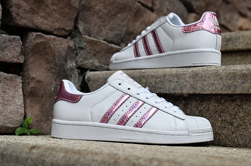 adidas superstar blanche et bleu femme