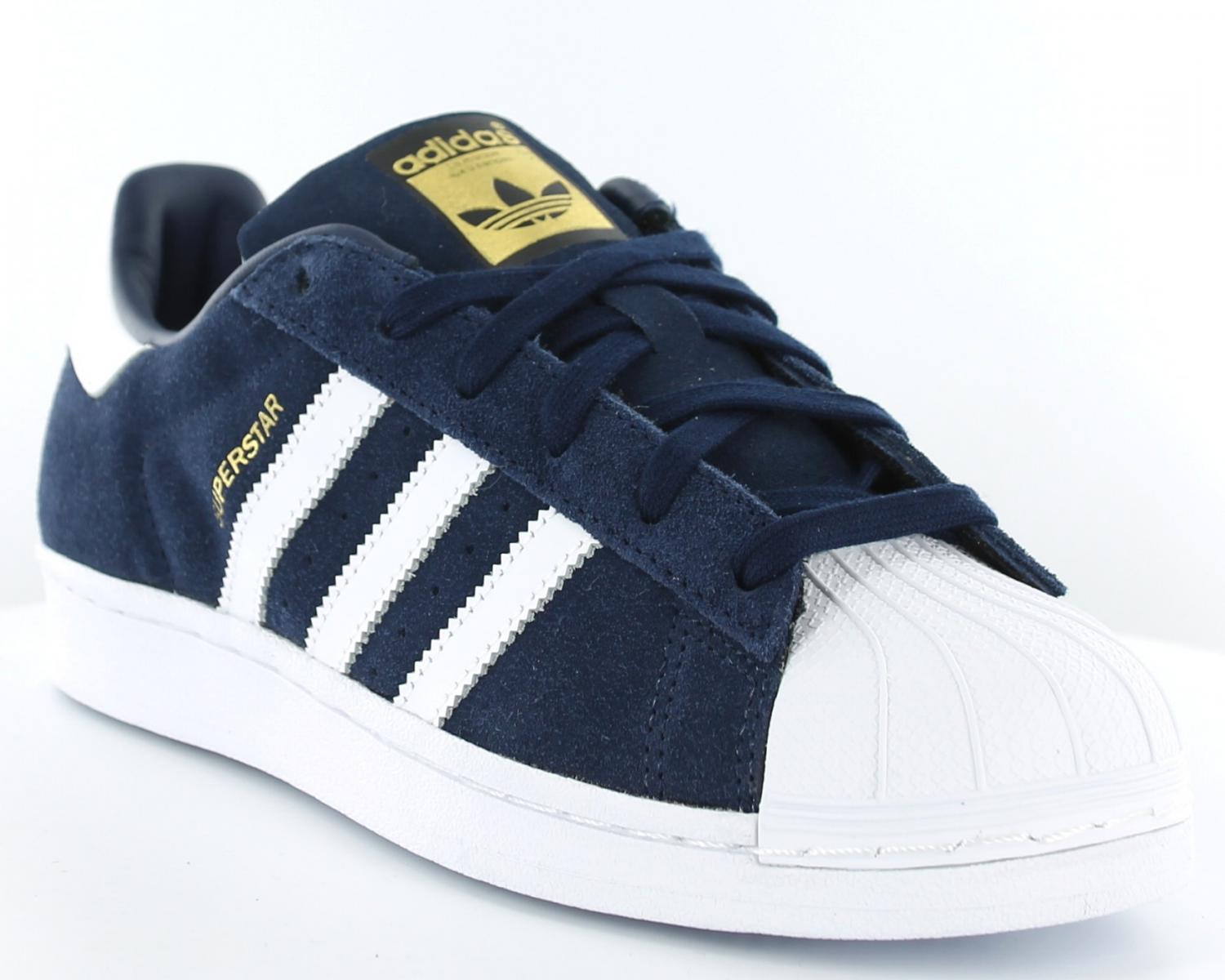 superstar adidas blanche et bleu
