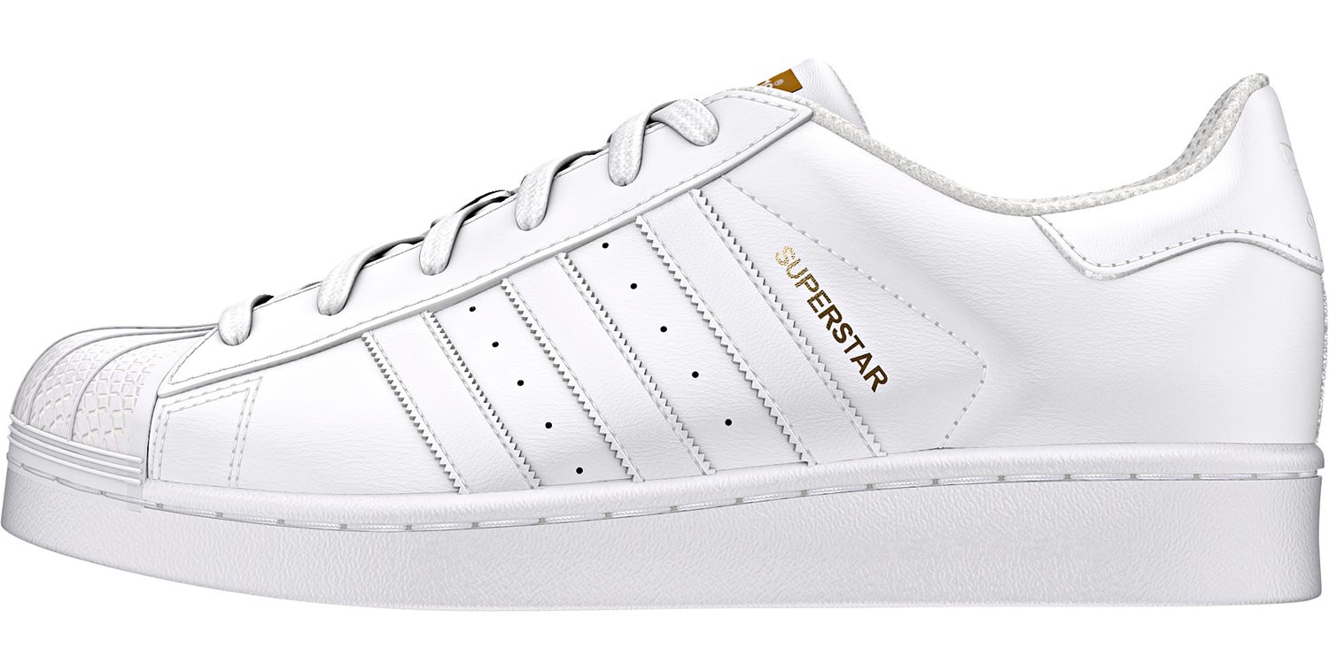 superstar adidas femme blanche et noir