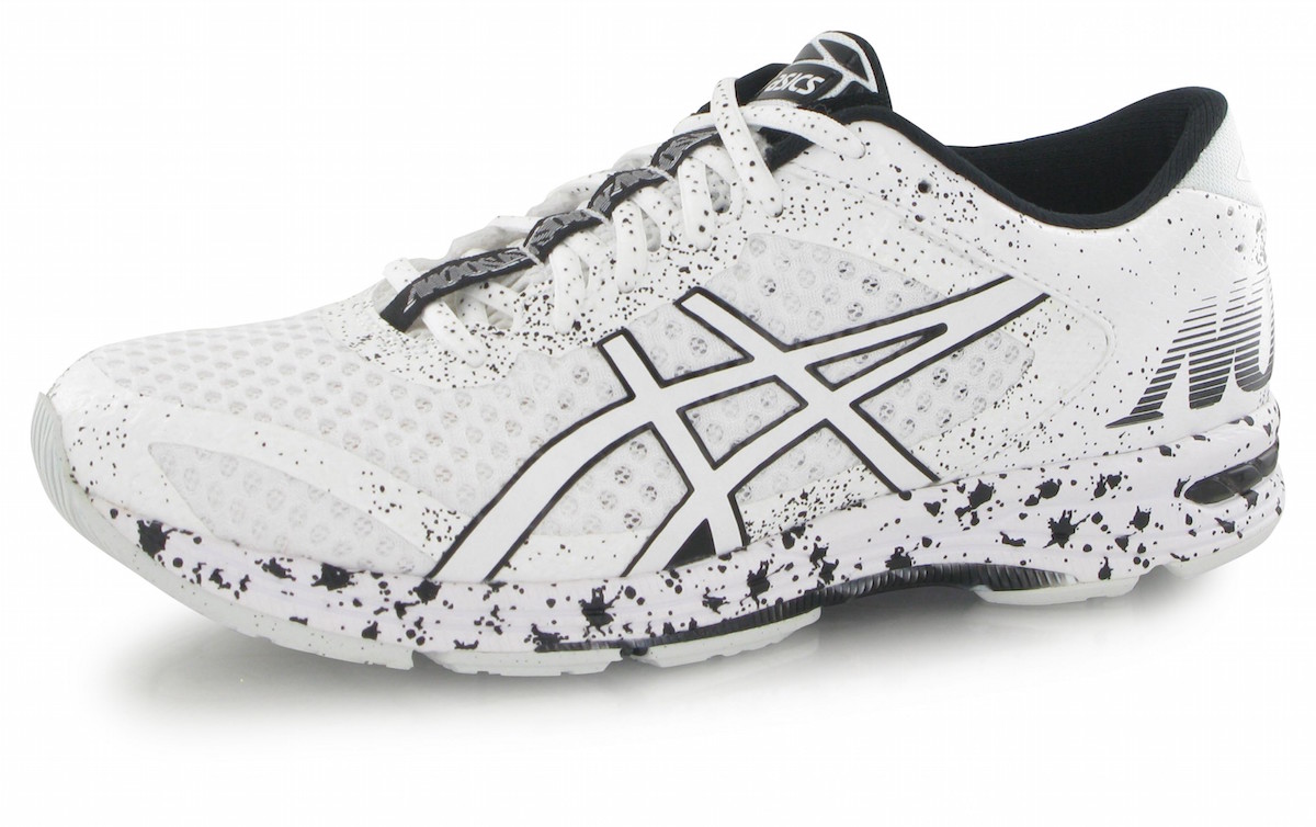 blue asics netball trainers