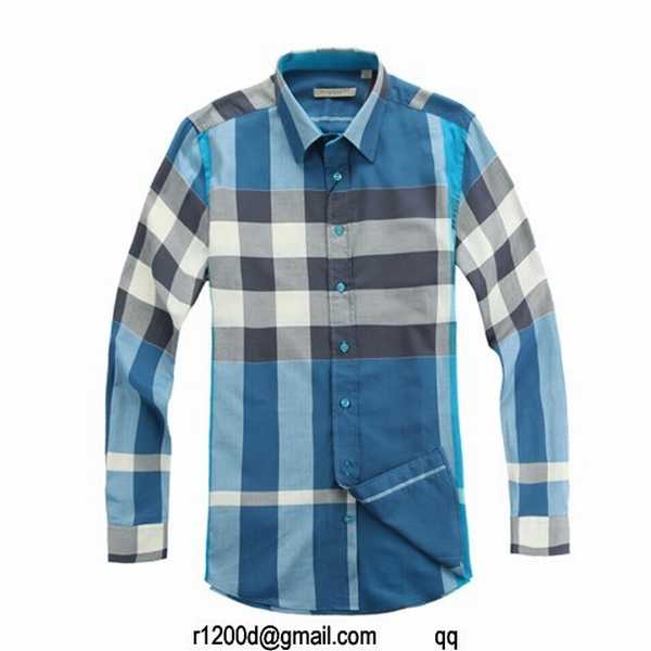 chemise burberry bleu