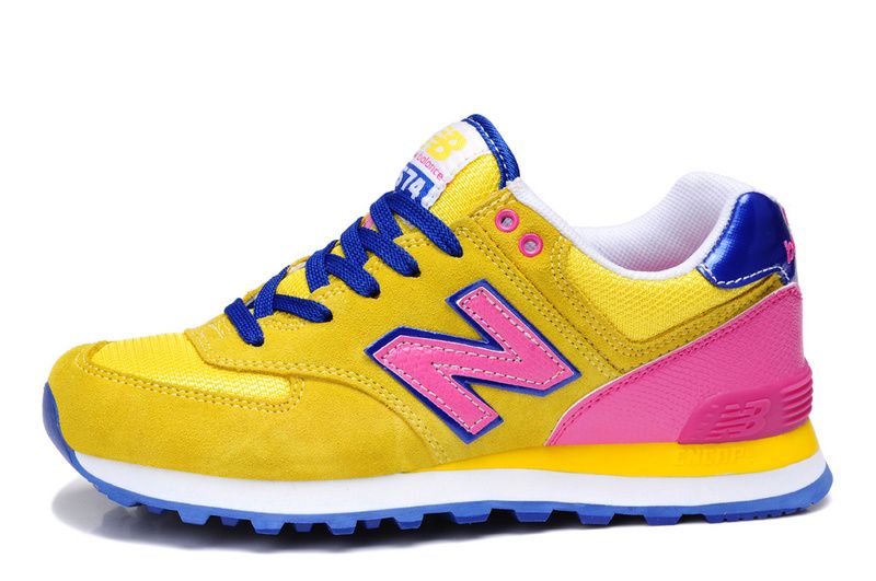 new balance jaune rose